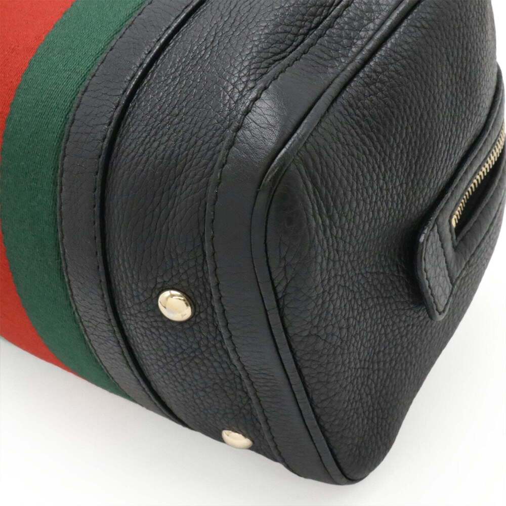 GUCCI Black Leather Shoulder Bag - Picture 4 of 10